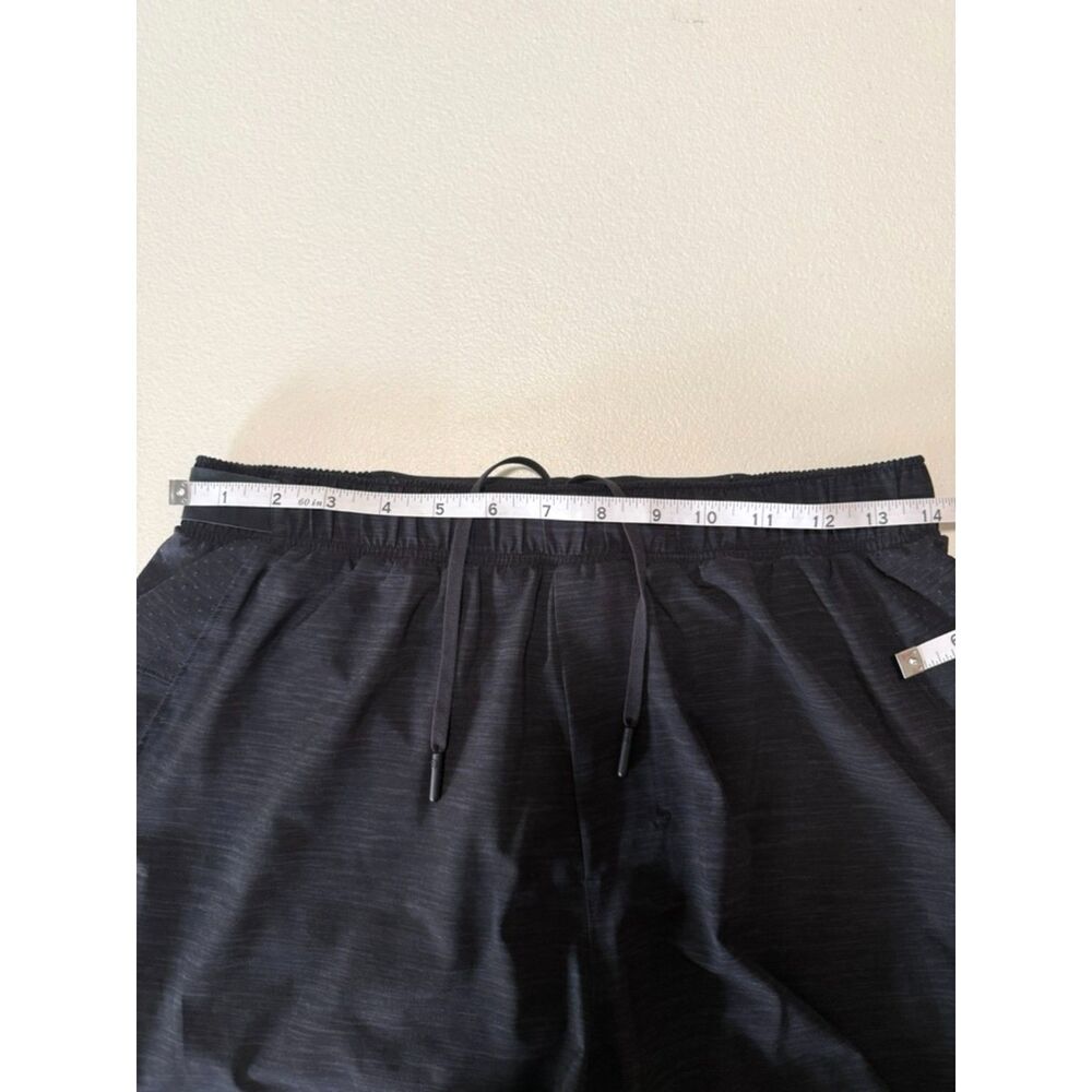 Lululemon Surge Lined Shorts 4" All Court Texture Deep Coal Black — M - Picture 5 of 6